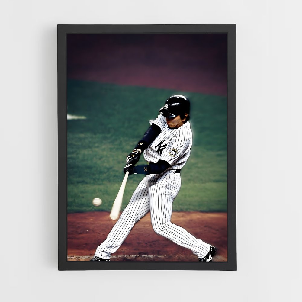 Poster Hideki matsui – affiche Baseball (vue 2)